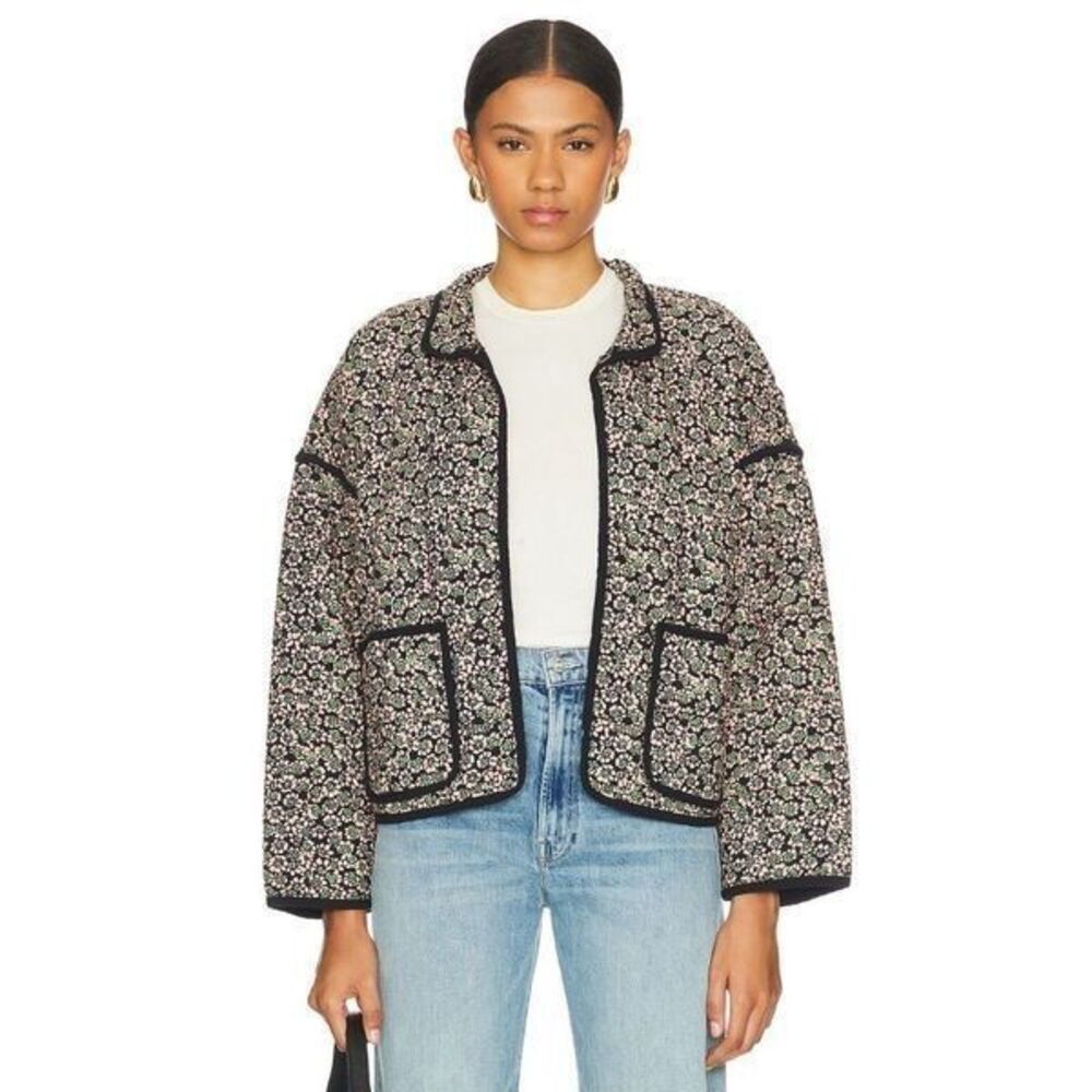 FREE PEOPLE Chloe Floral Jacket Midnight Combo XS NEW